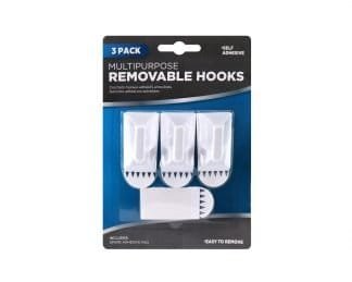 Rectangular Removable Hooks Large 3Pk