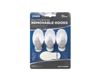 Oval Removable Hooks Large 3Pk