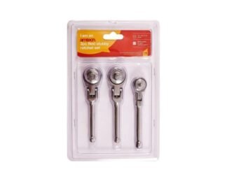 3Pc Flexi Stubby Ratchet Set