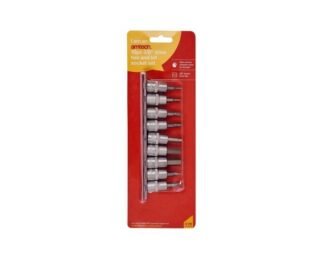 10Pc ?0.375 Inch Drive Hex Bit Socket Set