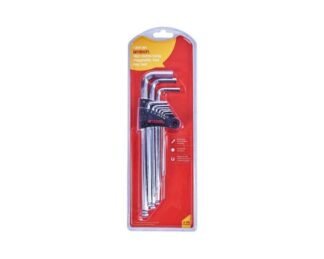 9Pc Extra Long Magnetic Hex Key Set