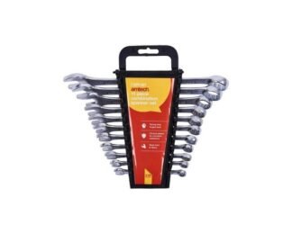 11Pc Combination Spanner Set With Rack