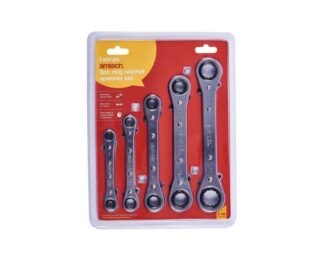 5Pc Ring Ratchet Spanner Set