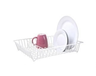Dish Drainer White Lam. Wire