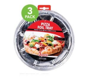 Pizza Tray Foil 30Cm 3Pk