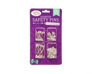 Safety Pins - Ass Sizes Silver