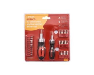 30Pc Stubby And Mini Ratchet Driver Set