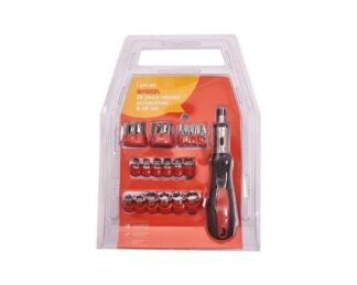 29Pc Ratchet Screwdriver Socket And Bit Set