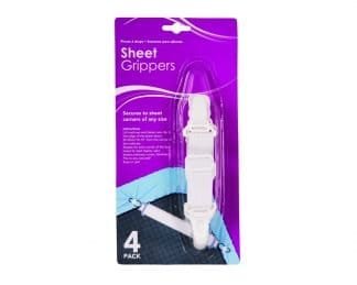 Sheet Grippers White 4Pk