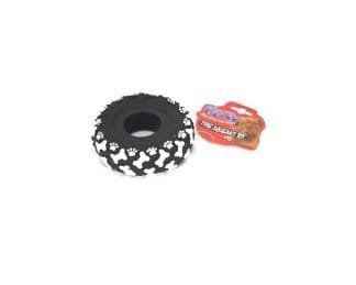 Dog Toy Big Tyre W/Print 12Cm