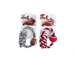 Dog Rope Ring W/Tennis Ball