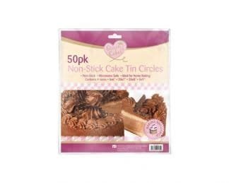 Non-Stick Baking Circles 50Pk