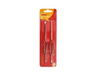 2Pc Wooden Handle Tweezer Set