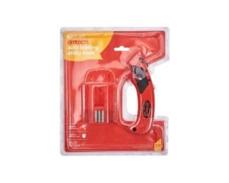 Auto Loading Utility Knife With 50 Blade Dispenser