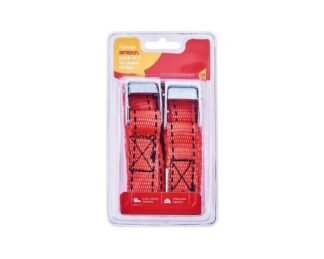 2Pc Tie Down Straps 2.5M X 25Mm