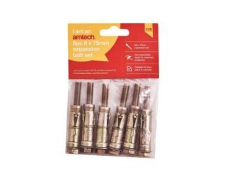 6Pc 8 X 75Mm Expansion Bolts