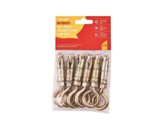 6Pc 8Mm Closed Hook Bolts