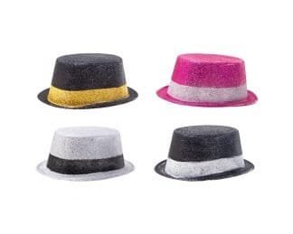Glitter Top Hat Asst Col
