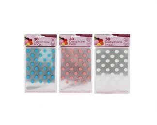 Dotted Cello Bags 16X12Cm 50Pk