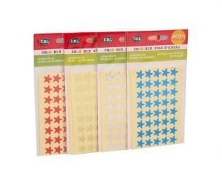 Coloured Star Stickers 200Pc