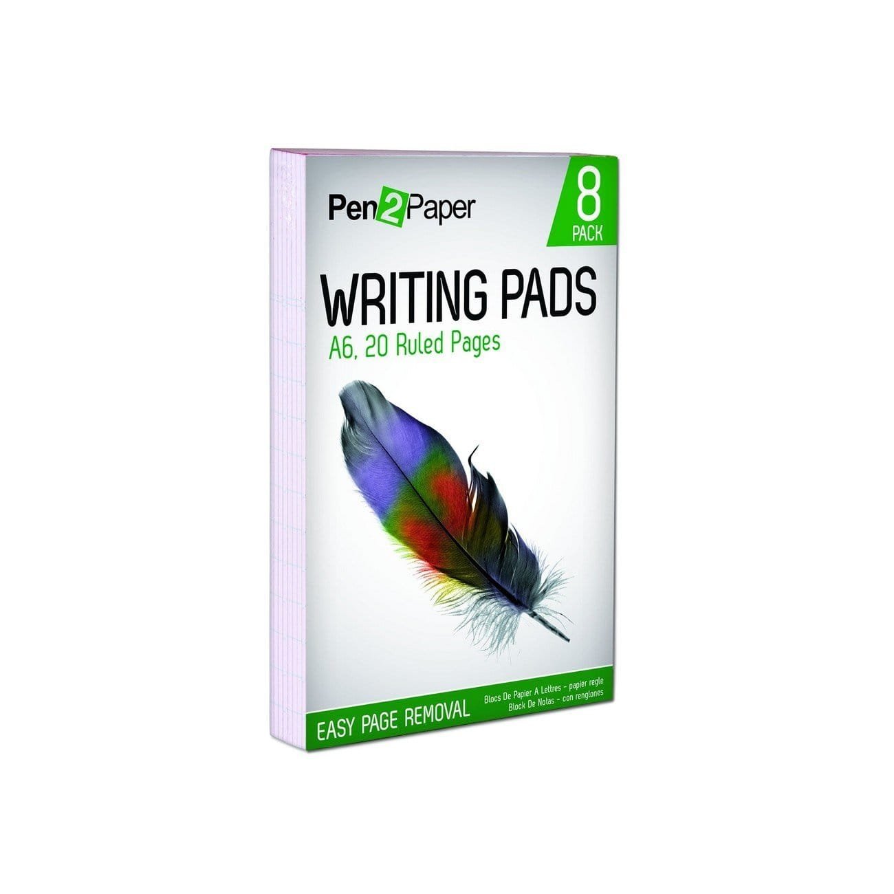 Writting Pan What Stores - Writing Pads 8Pk Lined 10X15Cm