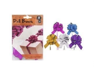 Pull Bows Glitter 18Cm 4Pk