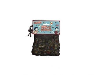 100+2 Marbles In Net