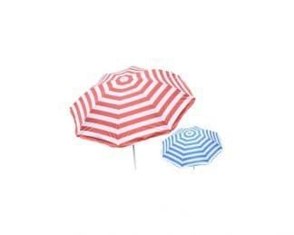 34" Rib Uv Beach Parasol (2 Asst) With Tilt