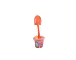 5Pc Pink Bucket, Spade & Mould Set
