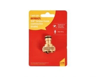 0.75 Inch Brass Hose Connector ?Male