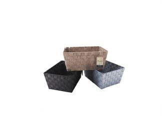 Pp Woven Basket 33.5X24.5X16Cm