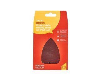 10Pc ?Delta Sanding Sheet Set (P120 Grit ) (140X140X100Mm)