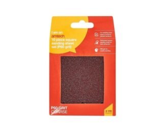 10Pc Square Sanding Sheet Set (P60 Grit ) (110 X 100Mm)