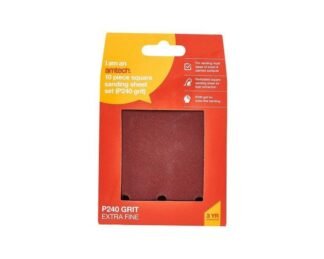 10Pc Square Sanding Sheet Set (P240 Grit ) (110 X 100Mm)