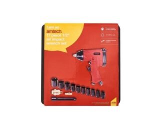 17Pc 0.5 Inch Air Impact Wrench Set