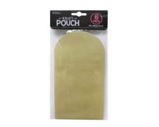 Kraft Pouch 190X128Mm 6Pk