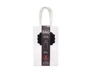 White Bag W/Chalk Label 4Pk