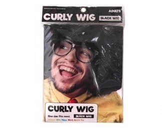 Dress Up Curly Wig Black