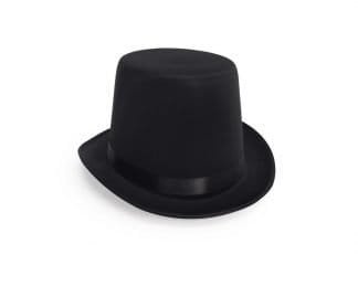 Dress Up Fabric Top Hat Black