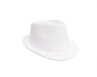 Dress Up Fedora Hat White