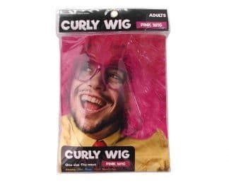 Dress Up Curly Wig Pink