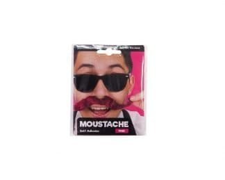 Dress Up Moustache Self Adhesive Pink