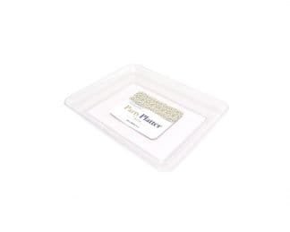 Platter Rectangular Clear 24X20Cm