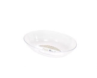 Party Oval Bowl Clear 29X18Cm