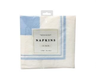 Party Napkins 33X33Cm Blue 20Pk