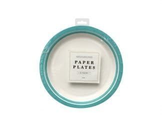 Party Plates 18Cm Teal 10Pk