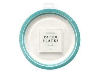 Party Plates 23Cm Teal 10Pk